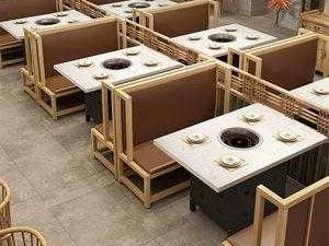 火锅专用桌子（烤涮一体自助餐厅）